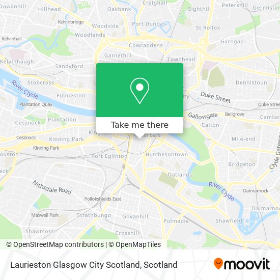 Laurieston Glasgow City Scotland map