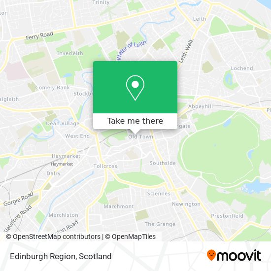 Edinburgh Region map