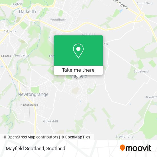 Mayfield Scotland map