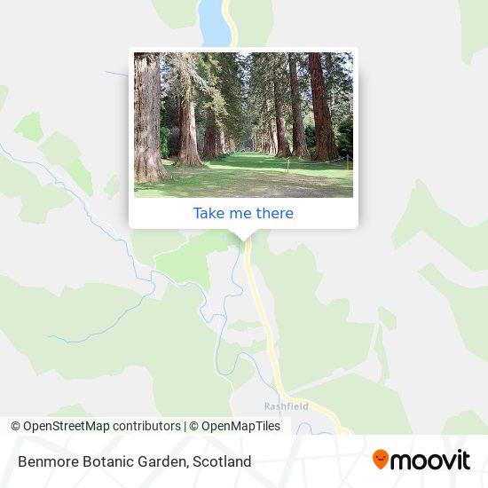 Benmore Botanic Garden map