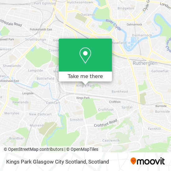 Kings Park Glasgow City Scotland map