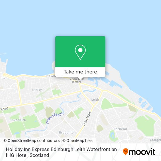 Holiday Inn Express Edinburgh Leith Waterfront an IHG Hotel map