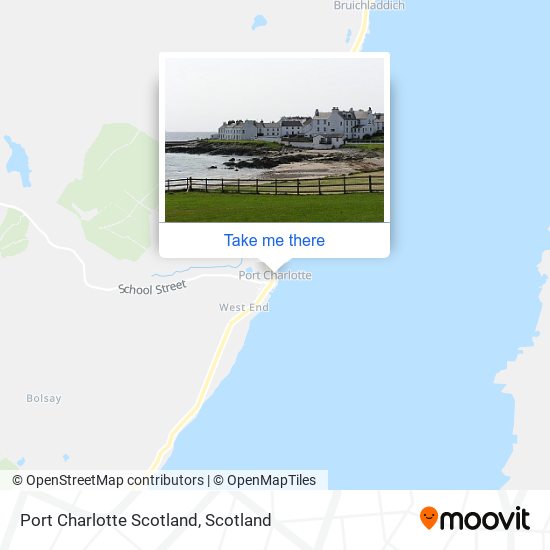 Port Charlotte Scotland map