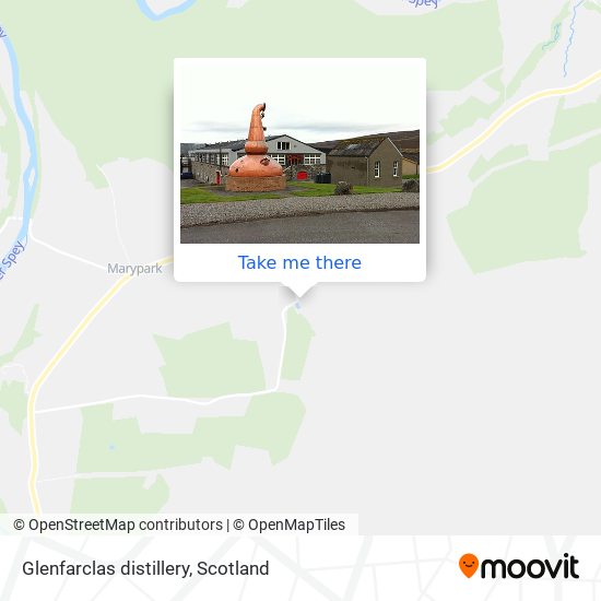 Glenfarclas distillery map