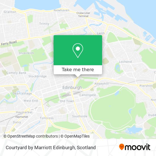Courtyard by Marriott Edinburgh map