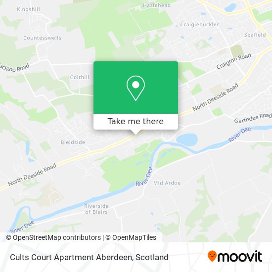 Cults Court Apartment Aberdeen map