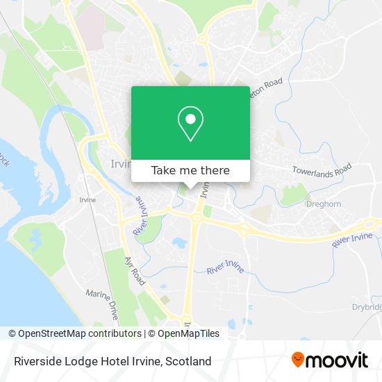 Riverside Lodge Hotel Irvine map