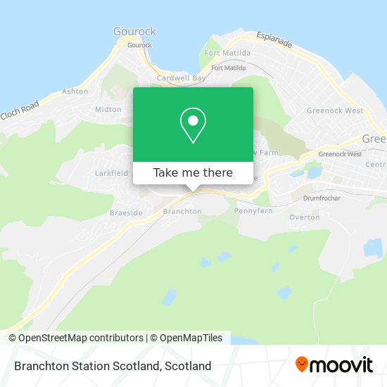 Branchton Station Scotland map