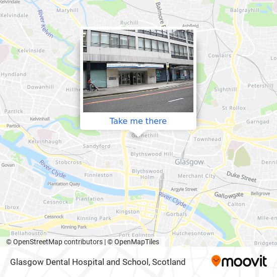 Glasgow Dental Hospital and School map