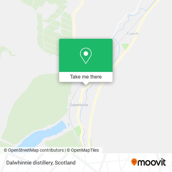 Dalwhinnie distillery map