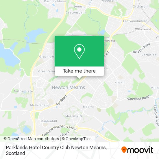 Parklands Hotel Country Club Newton Mearns map