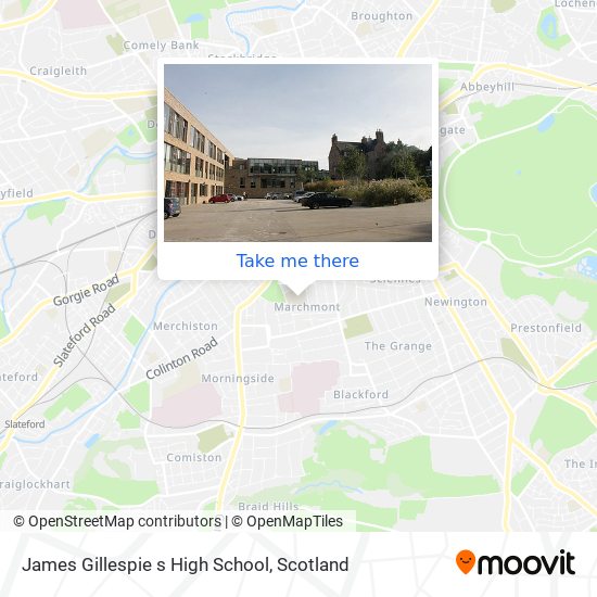 James Gillespie s High School map