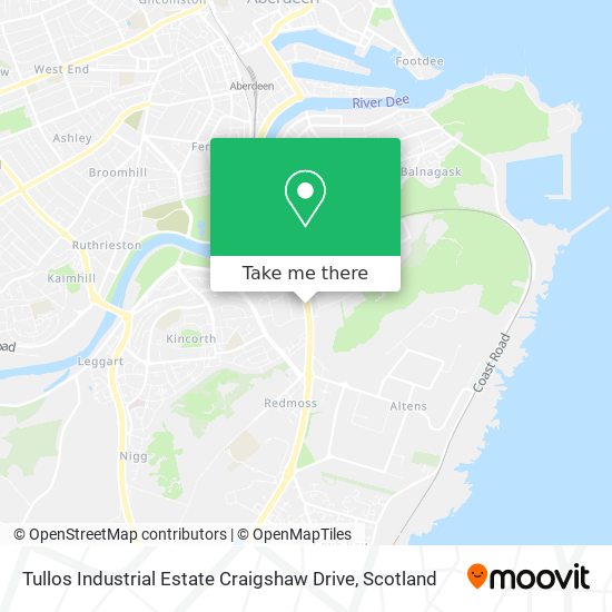 Tullos Industrial Estate Craigshaw Drive map