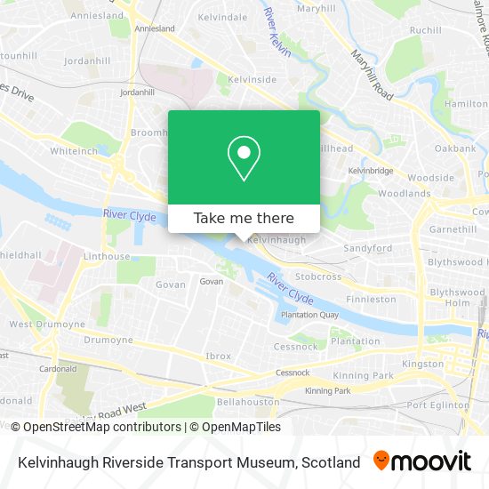 Kelvinhaugh Riverside Transport Museum map