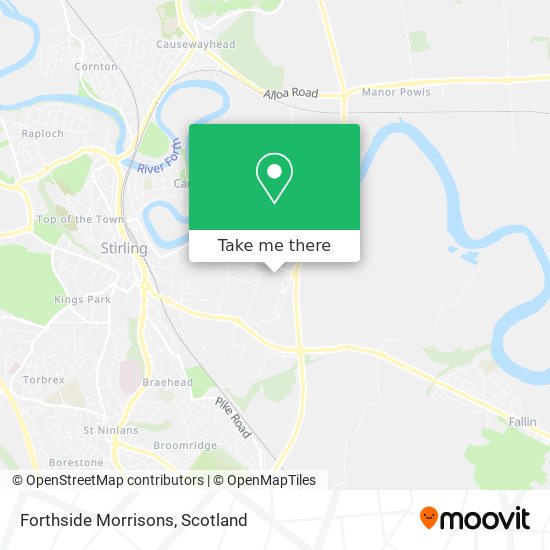 Forthside Morrisons map