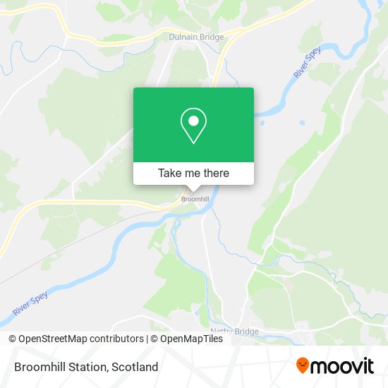 Broomhill Station map