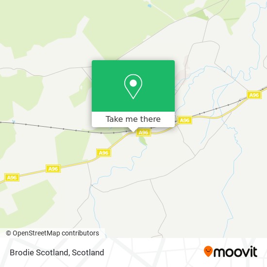 Brodie Scotland map