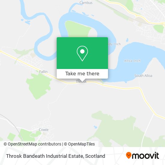 Throsk Bandeath Industrial Estate map