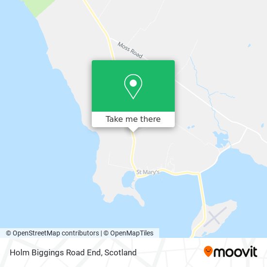 Holm Biggings Road End map
