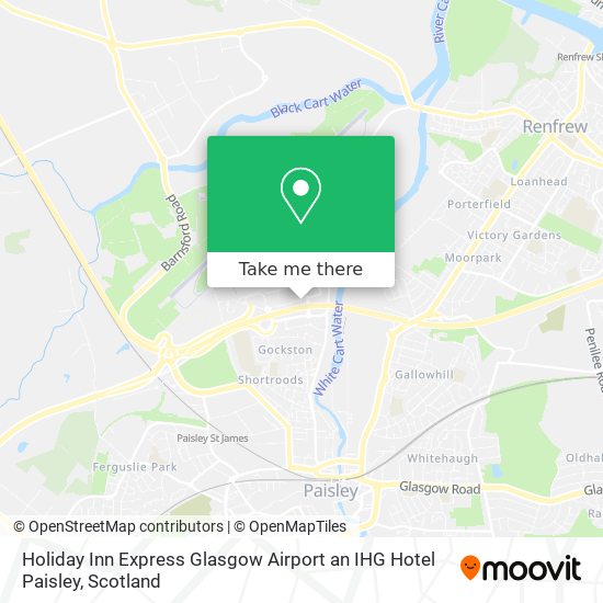 Holiday Inn Express Glasgow Airport an IHG Hotel Paisley map