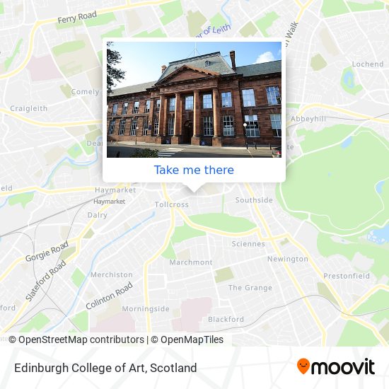 Edinburgh College of Art map