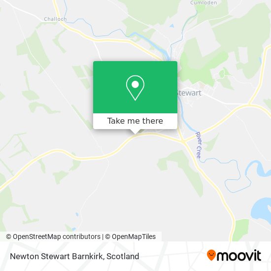 Newton Stewart Barnkirk map