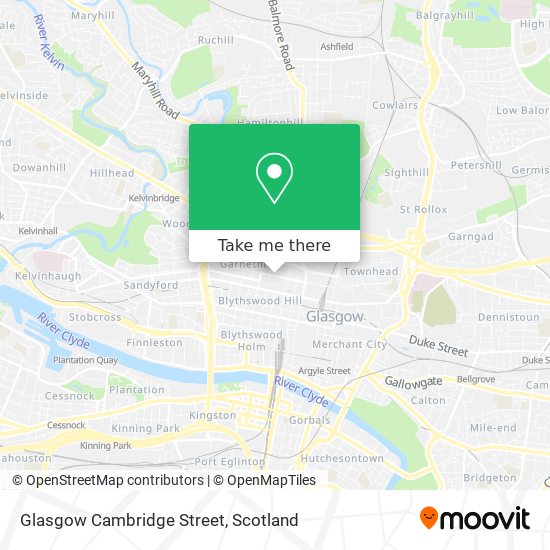 Glasgow Cambridge Street map