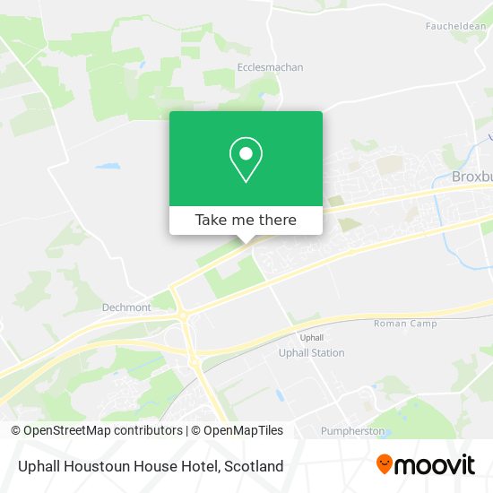 Uphall Houstoun House Hotel map