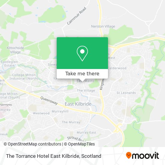 The Torrance Hotel East Kilbride map