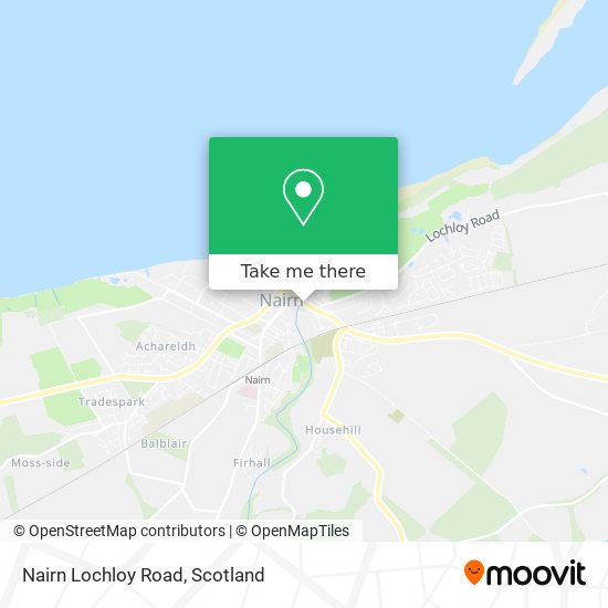 Nairn Lochloy Road map