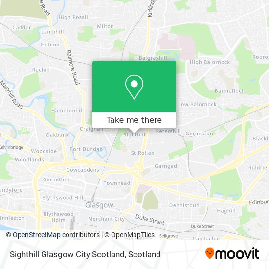 Sighthill Glasgow City Scotland map