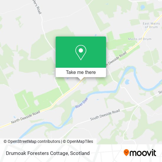 Drumoak Foresters Cottage map