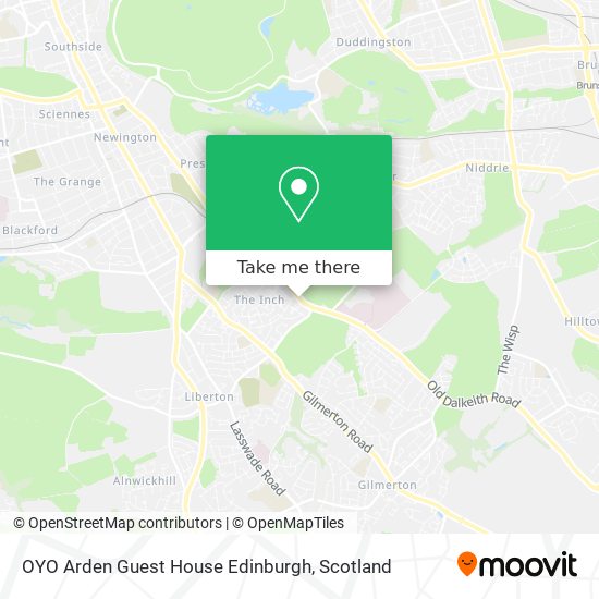 OYO Arden Guest House Edinburgh map