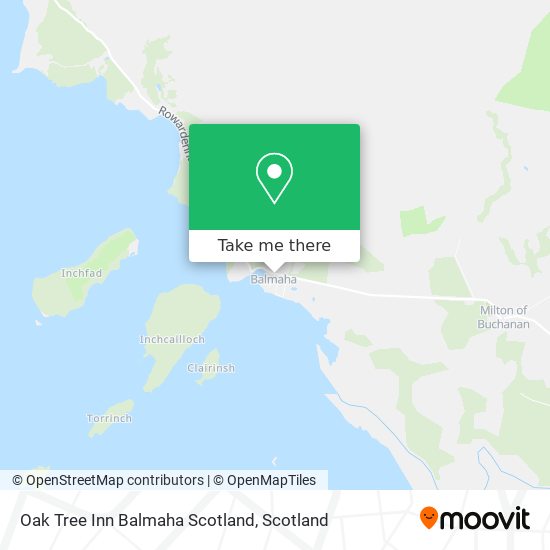 Oak Tree Inn Balmaha Scotland map