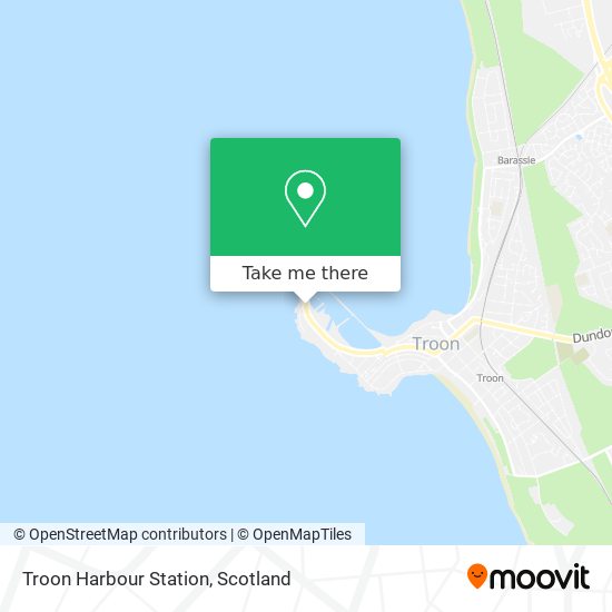 Troon Harbour Station map