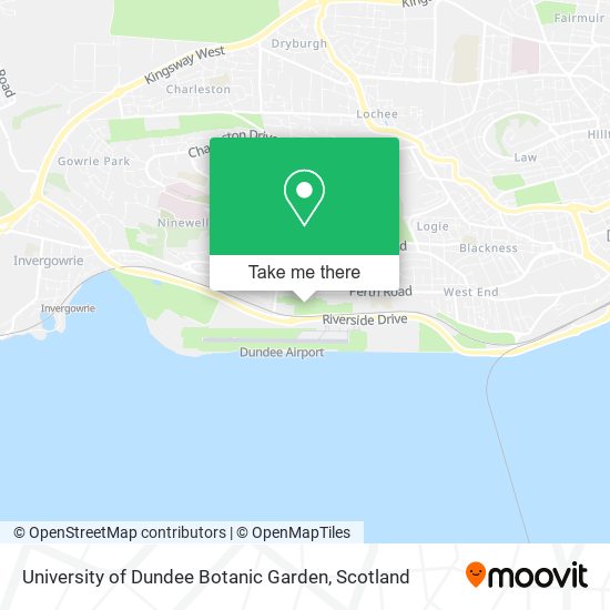 University of Dundee Botanic Garden map