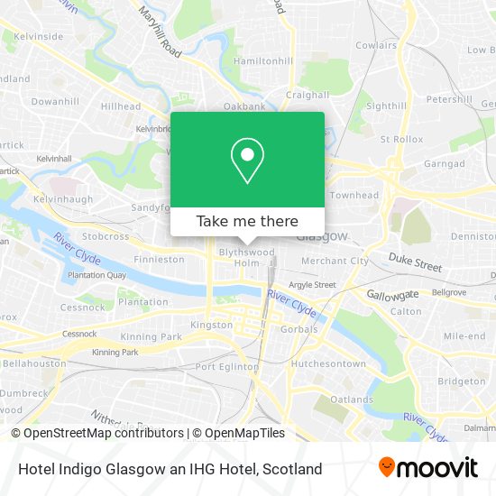 Hotel Indigo Glasgow an IHG Hotel map