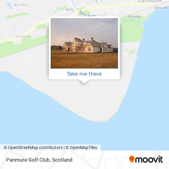 Panmure Golf Club map