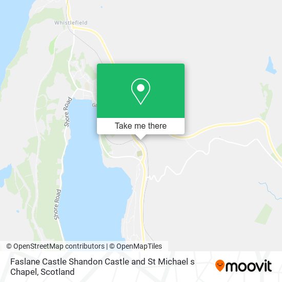 Faslane Castle Shandon Castle and St Michael s Chapel map