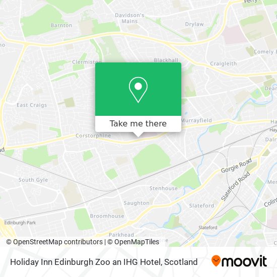 Holiday Inn Edinburgh Zoo an IHG Hotel map