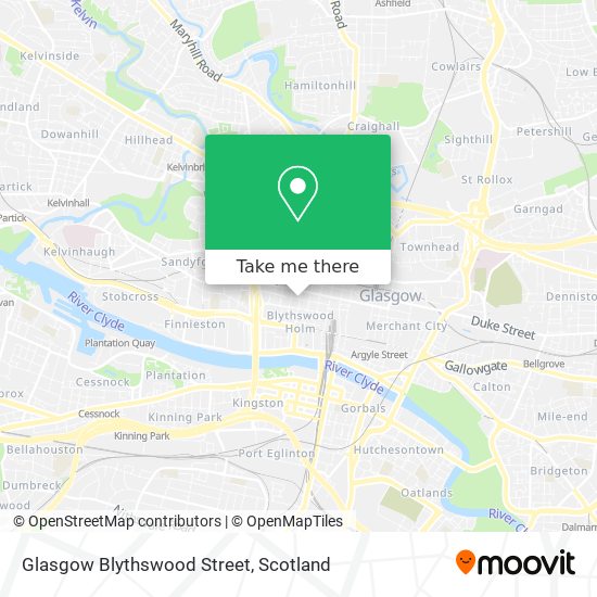 Glasgow Blythswood Street map