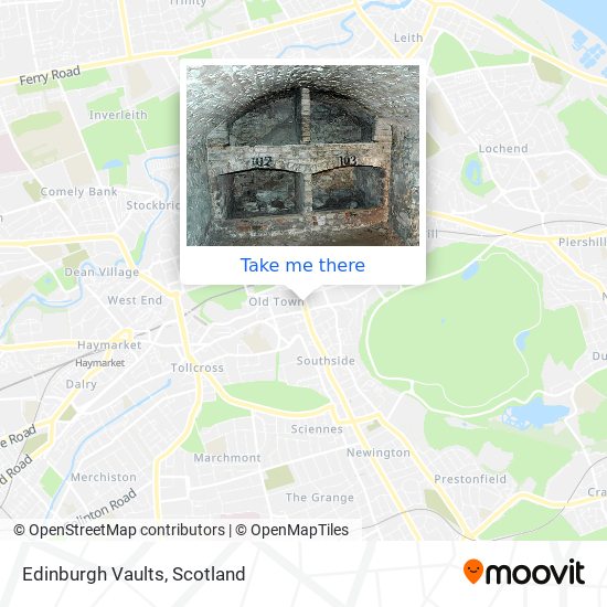 Edinburgh Vaults map