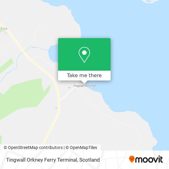 Tingwall Orkney Ferry Terminal map