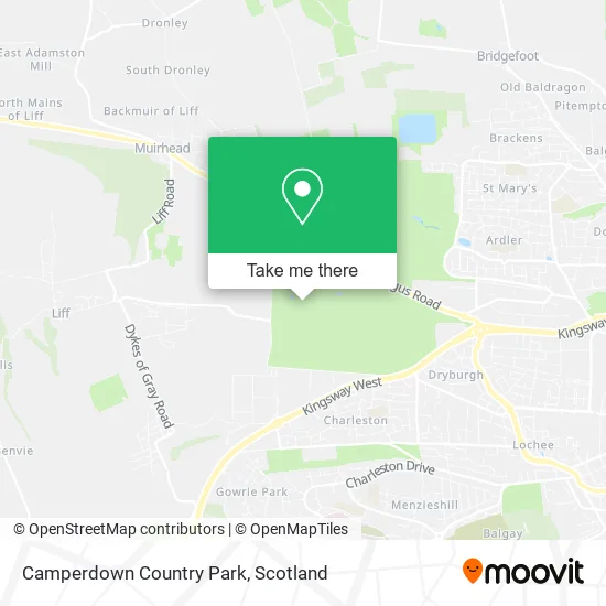 Camperdown Country Park map