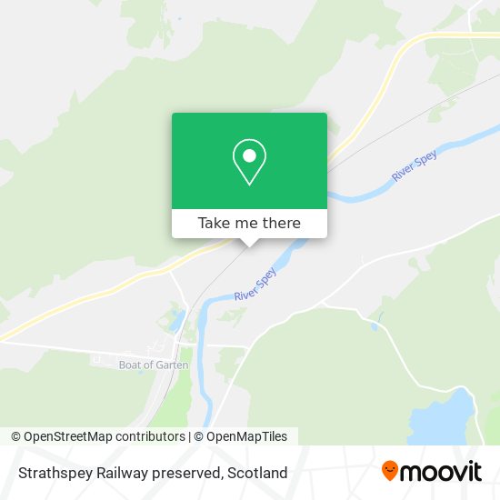 Strathspey Railway preserved map