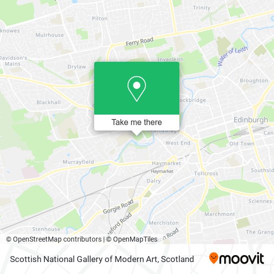 Scottish National Gallery of Modern Art map