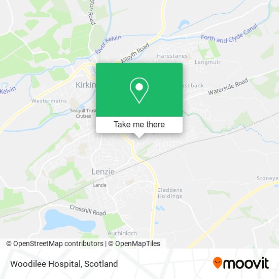 Woodilee Hospital map