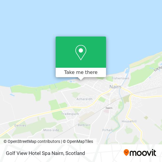 Golf View Hotel Spa Nairn map