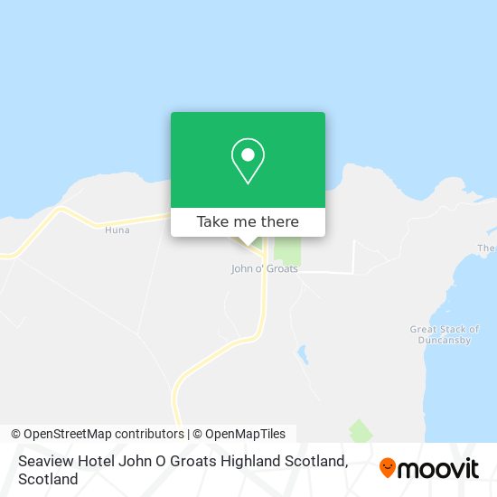 Seaview Hotel John O Groats Highland Scotland map