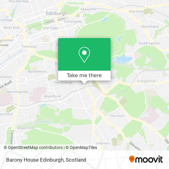 Barony House Edinburgh map